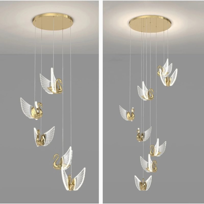 MIRODEMI Amirat golden crystal chandelier