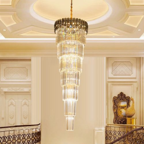 MIRODEMI Belvedere crystal chandelier for staircase