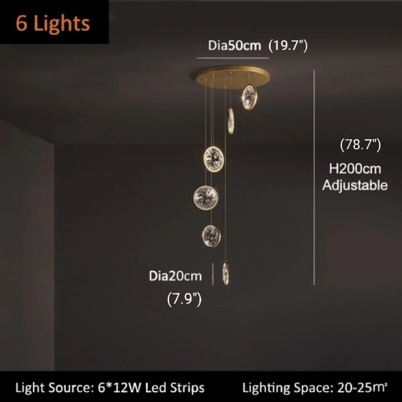 MIRODEMI Bezaudun les Alpes creative chandelier