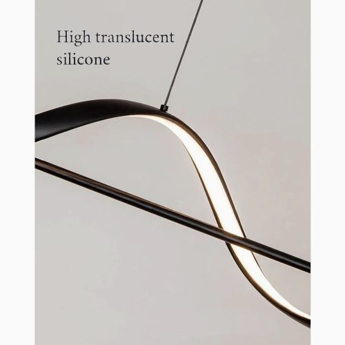 MIRODEMI Carros minimalistic wave design chandelier detail