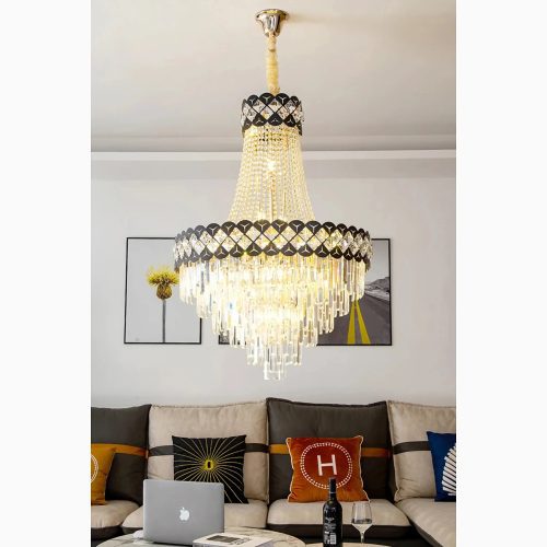 MIRODEMI® Châteauneuf-Grasse | Classical Duplex Crystal Chandelier Dia45.3xH70.9