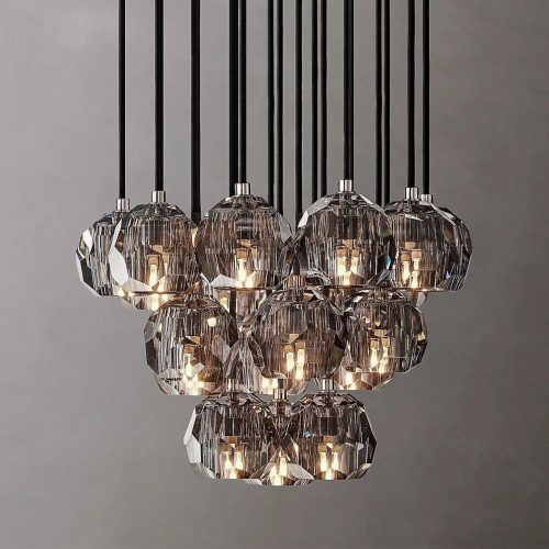 MIRODEMI Consegudes grey ceiling chandelier