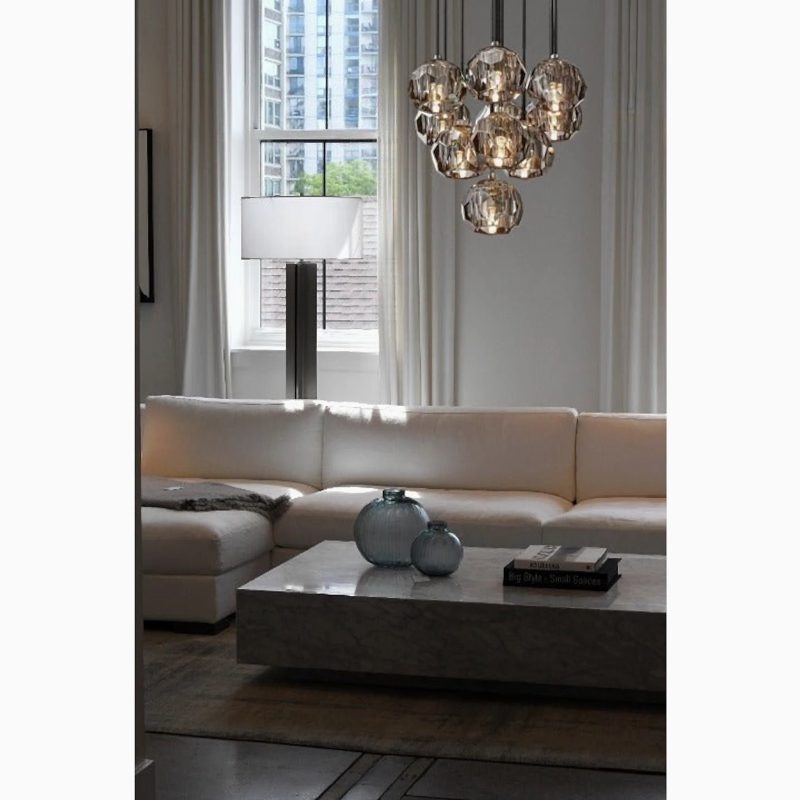 MIRODEMI Consegudes round crystal chandelier