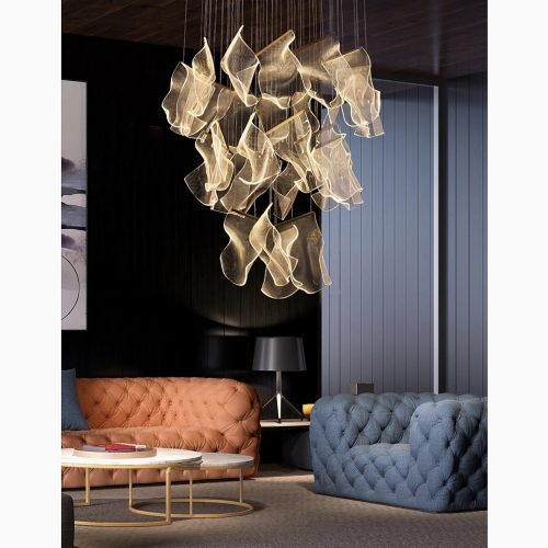 MIRODEMI Coursegoules creative chandelier for staircase