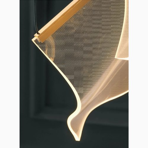 MIRODEMI Coursegoules gold creative chandelier for stairwell