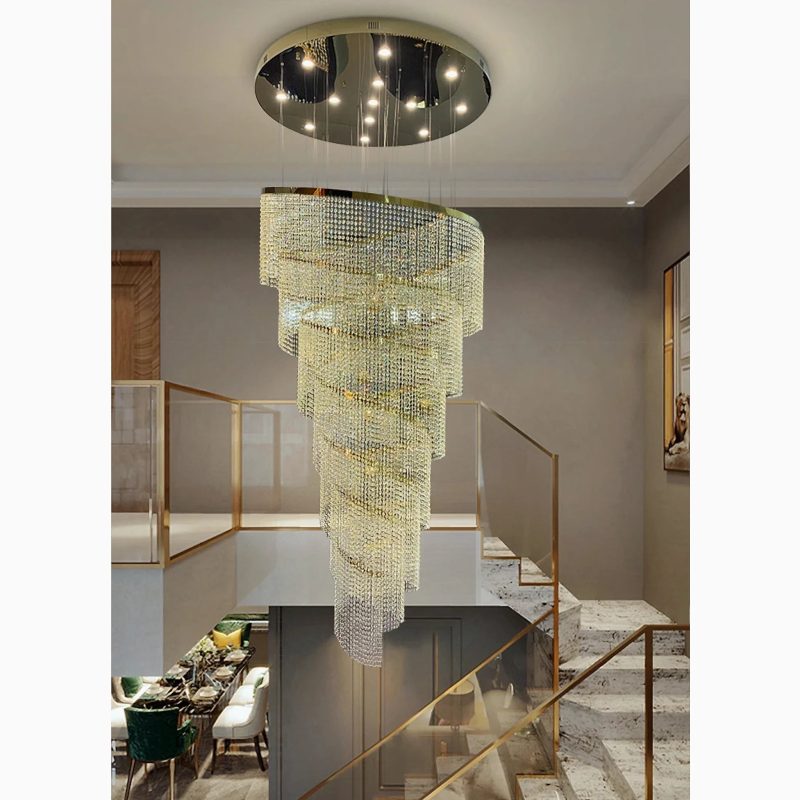 MIRODEMI Falicon big crystal chandelier