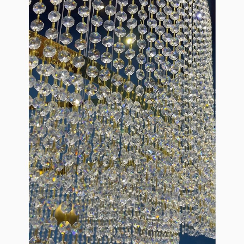 MIRODEMI Falicon spiral crystal chandelier