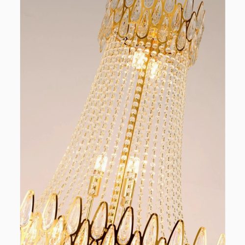 MIRODEMI La Bollene Vesubie golden chandelier