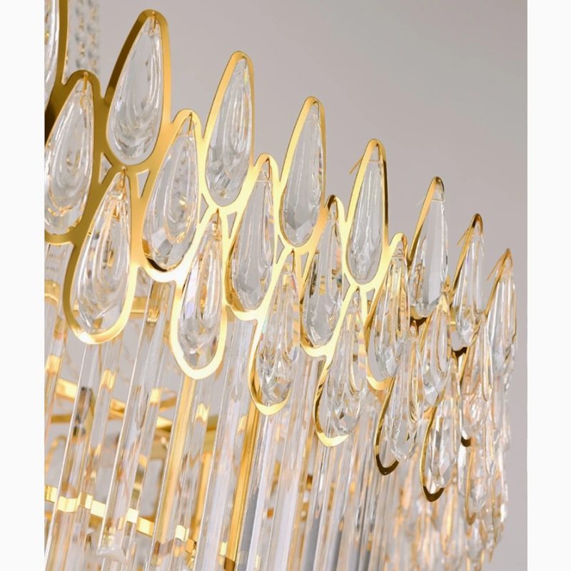 MIRODEMI La Bollene Vesubie posh crystal chandelier