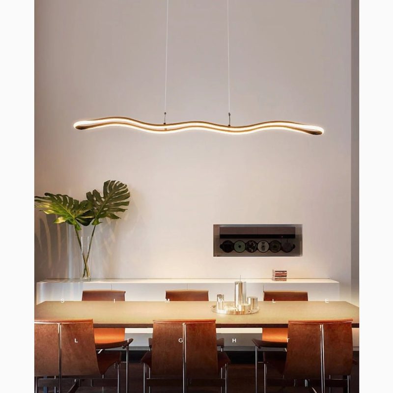 MIRODEMI La Trinite wave shaped pendant lamp