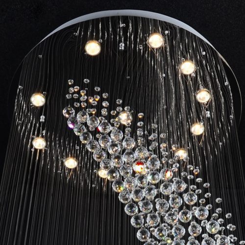 MIRODEMI La Turbie Duplex staircase chandelier base