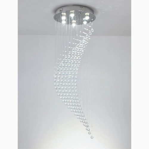 MIRODEMI La Turbie Duplex staircase crystal chandelier