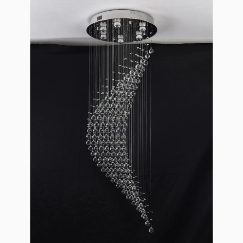 MIRODEMI La Turbie Duplex staircase spiral chandelier