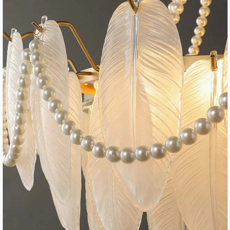 MIRODEMI Lantosque stylish feather chandelier