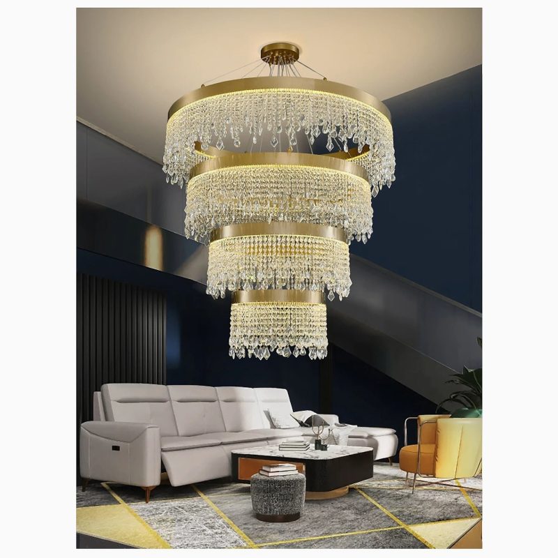 MIRODEMI Loda chic large crystal chandelier