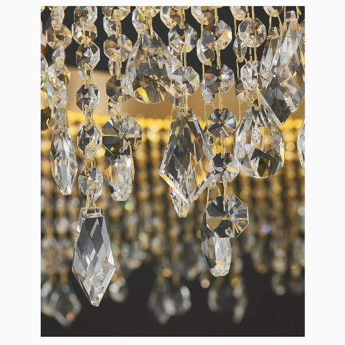 MIRODEMI Loda gold crystal chandelier