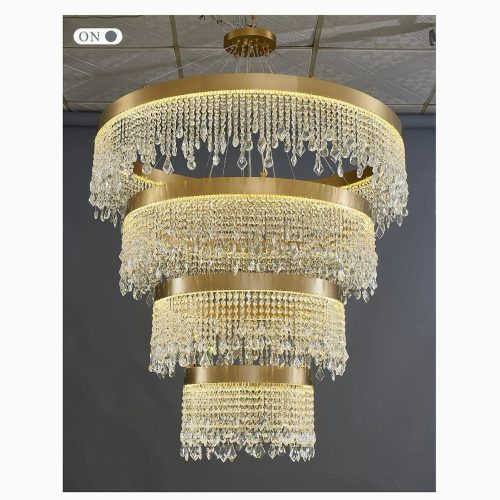 MIRODEMI Loda golden chandelier