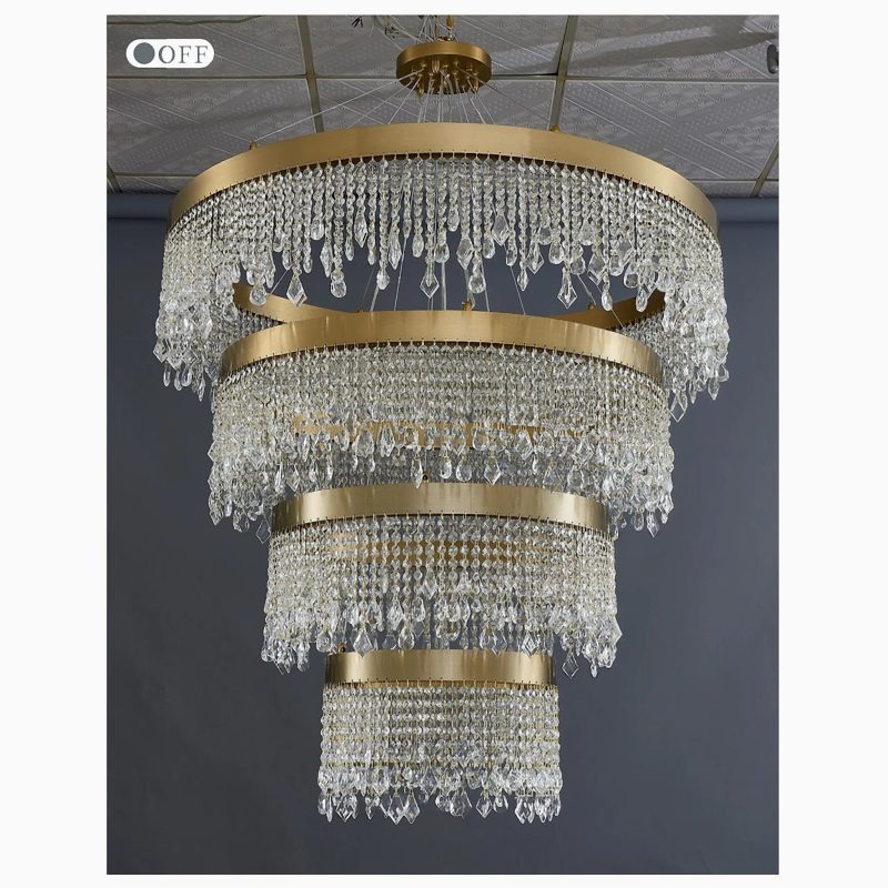 MIRODEMI Loda multi level crystal chandelier