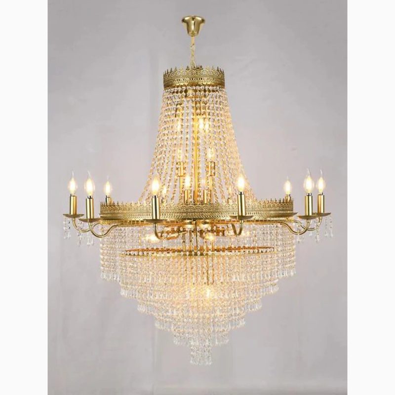 MIRODEMI Opio classicals chandelier lights on