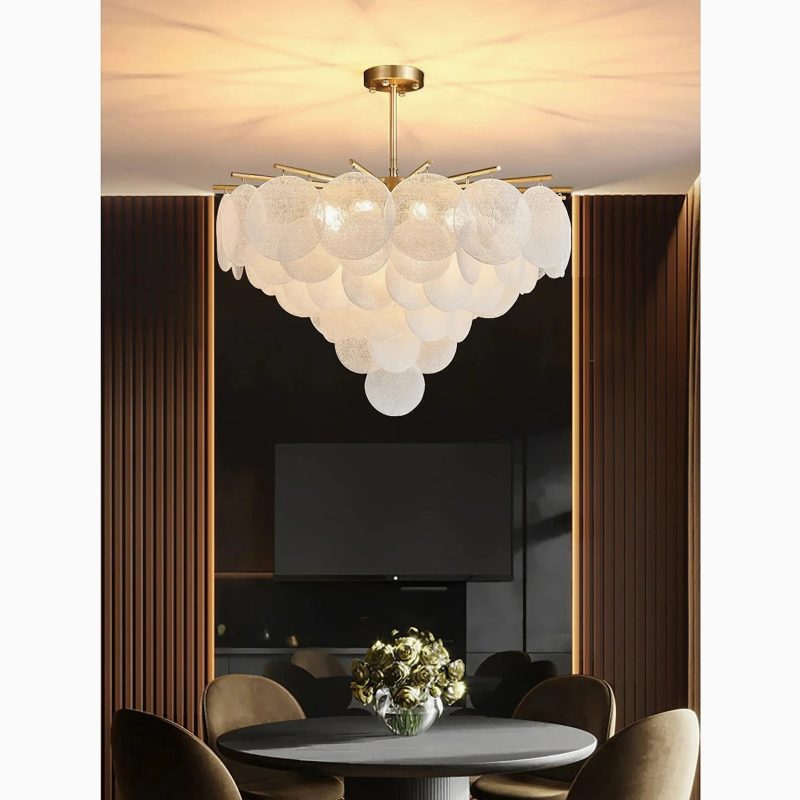 MIRODEMI Peone elegant round chandelier