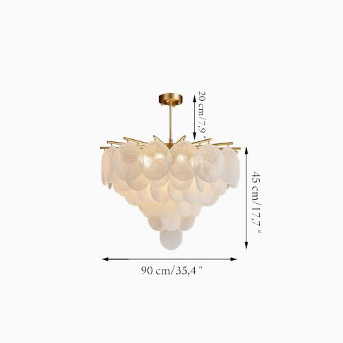 MIRODEMI Peone round ceiling chandelier