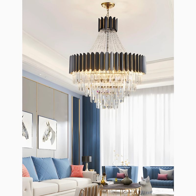 MIRODEMI Portofino black chandelier