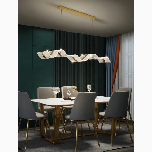 MIRODEMI Saint Martin Vesubie modern gold chandelier