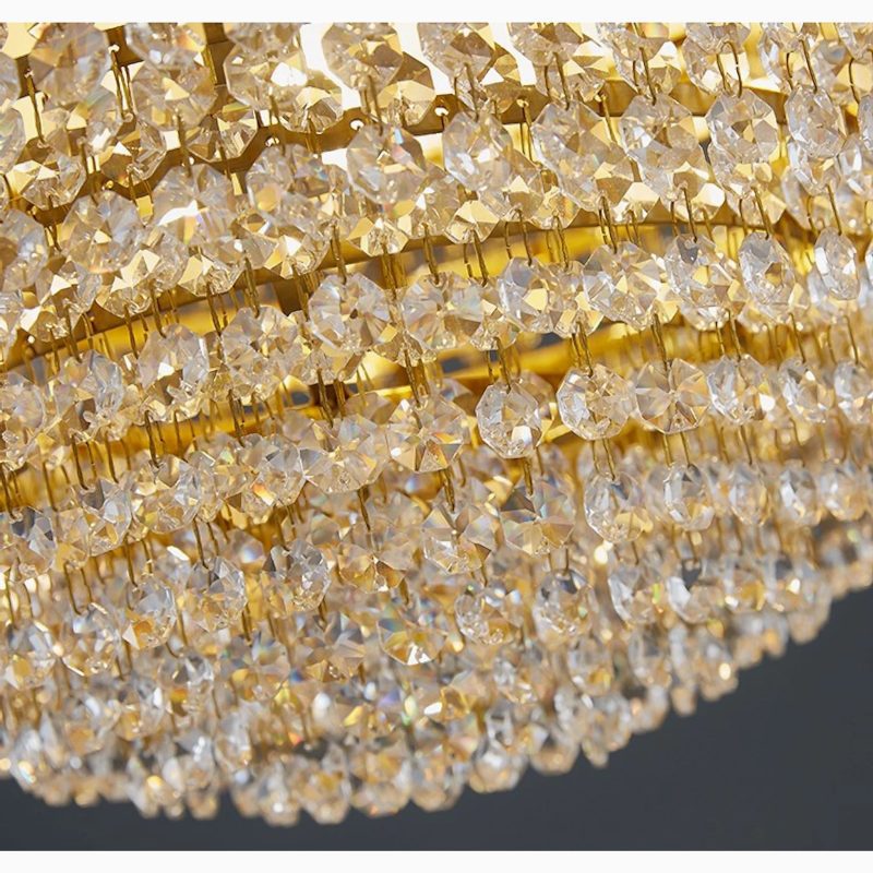 MIRODEMI Sestri Levante ball shaped golden chandelier