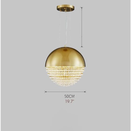 MIRODEMI Sestri Levante ball style golden chandelier