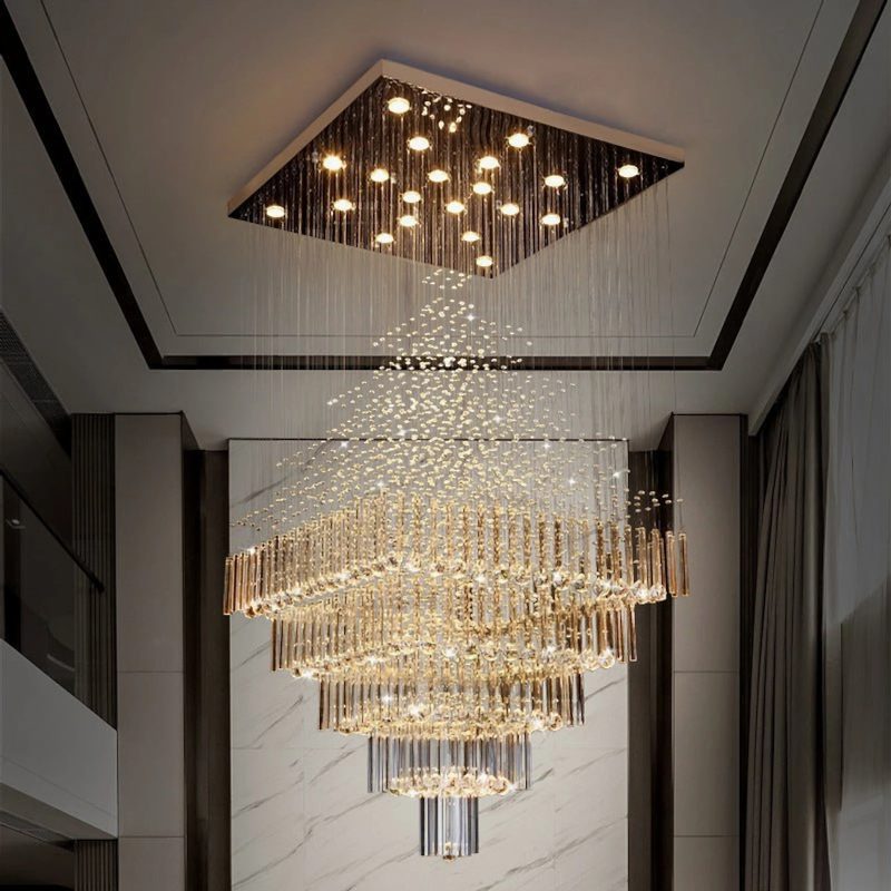 MIRODEMI Tourrette Levens crystal square base chandelier