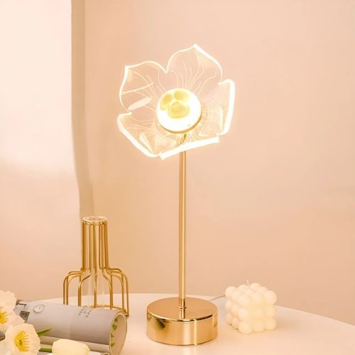 Magic Table LED Lamp In The Shape Of 5 Petal Flower For Kids