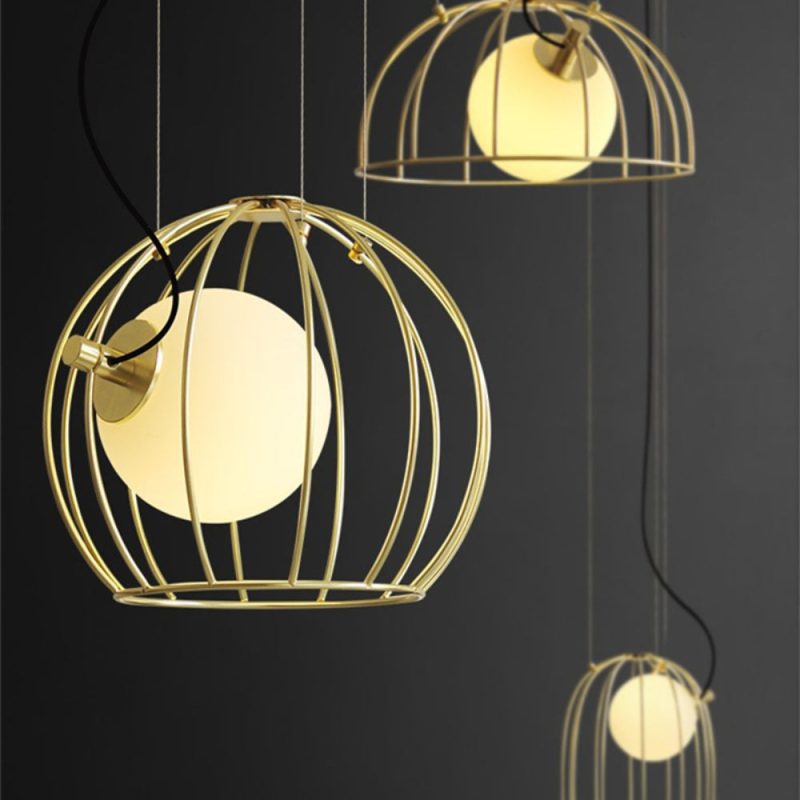 Malaussene Modern Iron Cage Chandelier