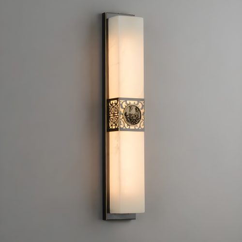 Maloja Wall Lamp in Royal Chinese Style Light On