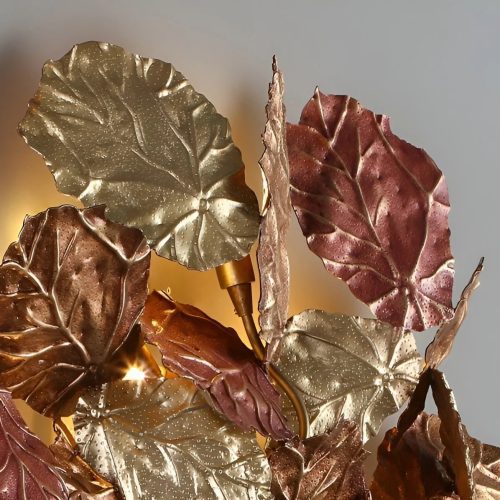 Maple Leaves Saped Wall Sconce For Bedroom