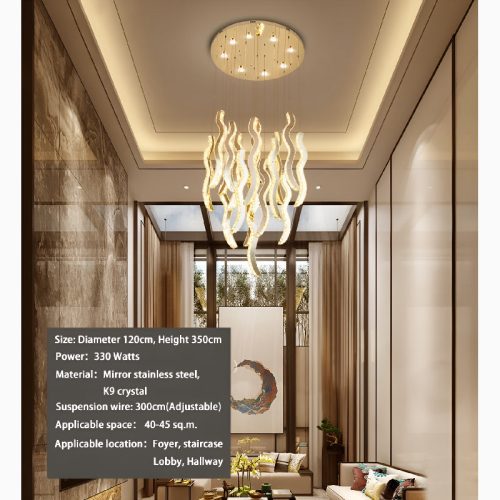 Menaggio Luxury LED Chandelier for Living Room Sizes