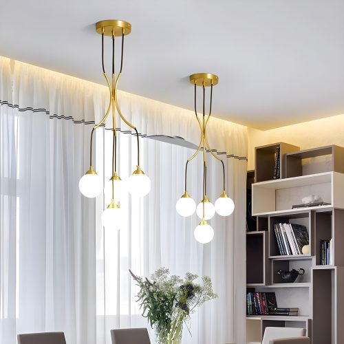 MIRODEMI Cabris | Designer Nordic Modern Long Glass Balls Lighting Fixture for Parlor