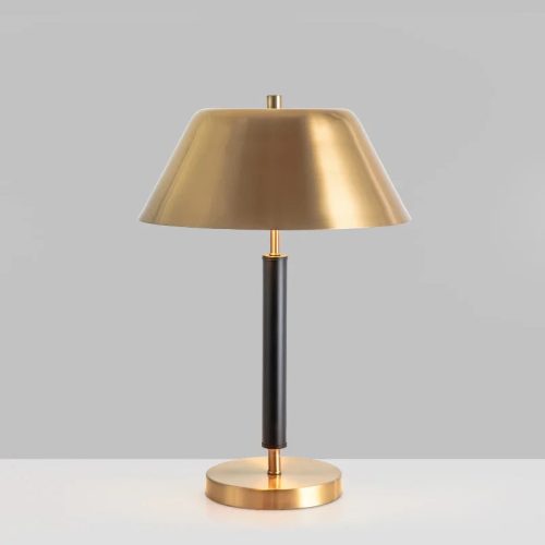 Minimalistic Gold Metal LED Table Lamp For Bedroom