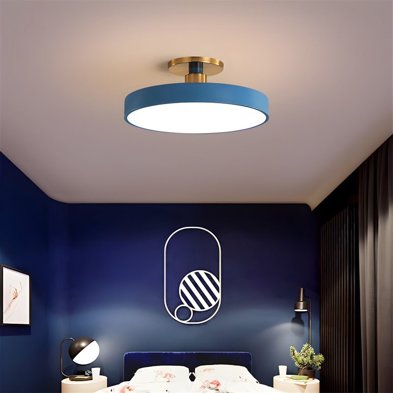 Minimalistic LED Metal and Acrylic Ceiling Lamp for Home Decor