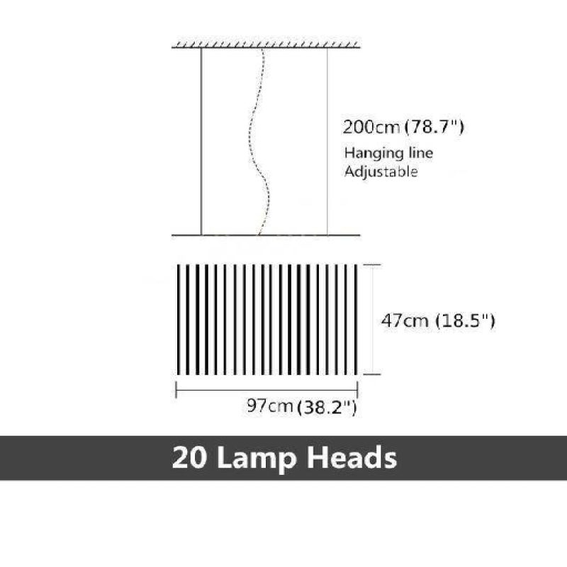 Mirodemi Acquaformosa Black White Art Minimalistic LED Lighting