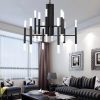 Mirodemi® Zelbio | Gold/Black Postmodern LED Chandelier for Kitchen Island