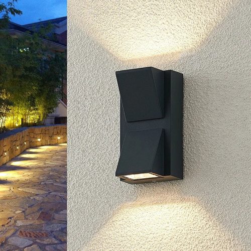 Modern Black Aluminum Waterproof LED Wall Lamp