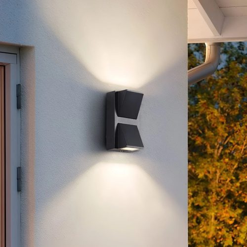 Modern Black Aluminum Waterproof LED Wall Lighting For Garden