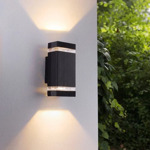 Modern Black Aluminum Waterproof LED Wall Mounted Lamp For Villa