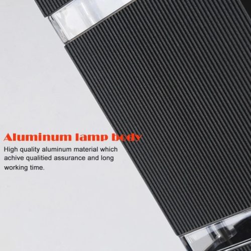 Modern Black Aluminum Waterproof LED Wall Mounted Lamp For Villa For Garden