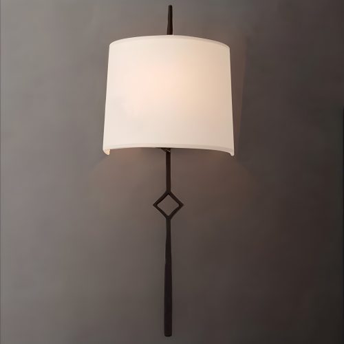 Modern Black Cloth Wall Lamp in American Style