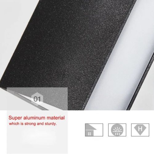 Modern Black Outdoor Waterproof Aluminum LED Wall Light