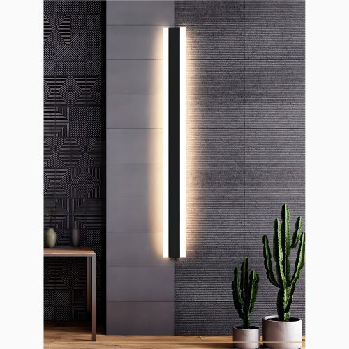 MIRODEMI Modern Black Outdoor Waterproof Aluminum Long LED Strip Wall lamp For Porch | LED Light | Outdoor Light | Wall Lamp |