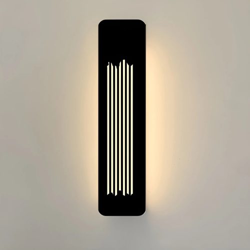 Modern Black Outdoor Waterproof LED Aluminum Wall Lamp For Garden