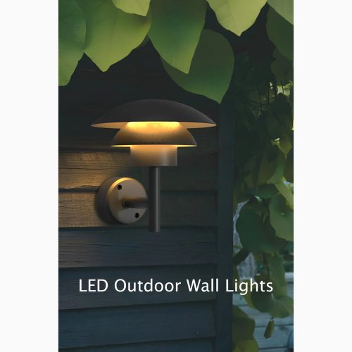 Modern Black Outdoor Waterproof LED Lighting Fixture