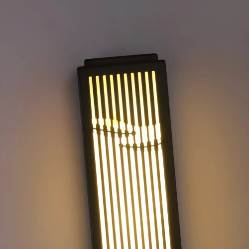 Modern Black Outdoor Waterproof Wall Lamp In Chinese Style For Patio